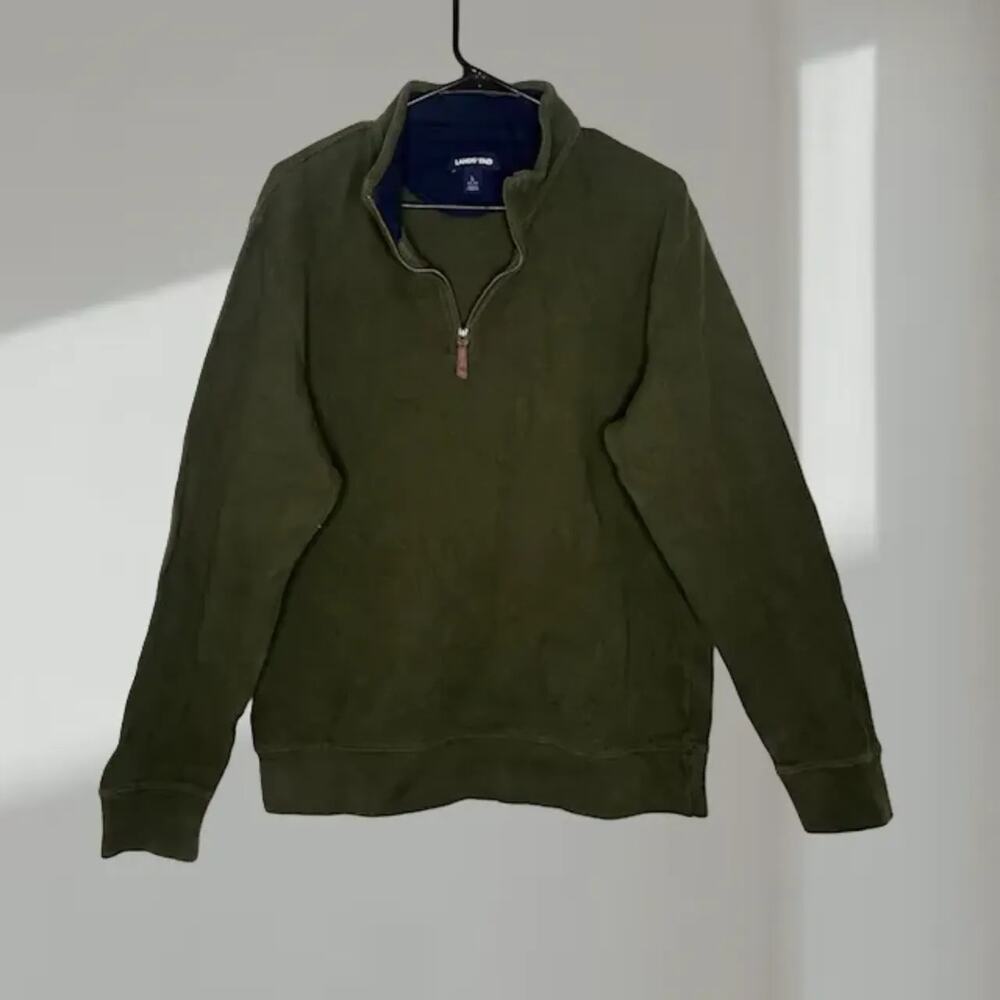 Lands’ End Quarter-Zip Sweatshirt (Men’s Large 42–44)